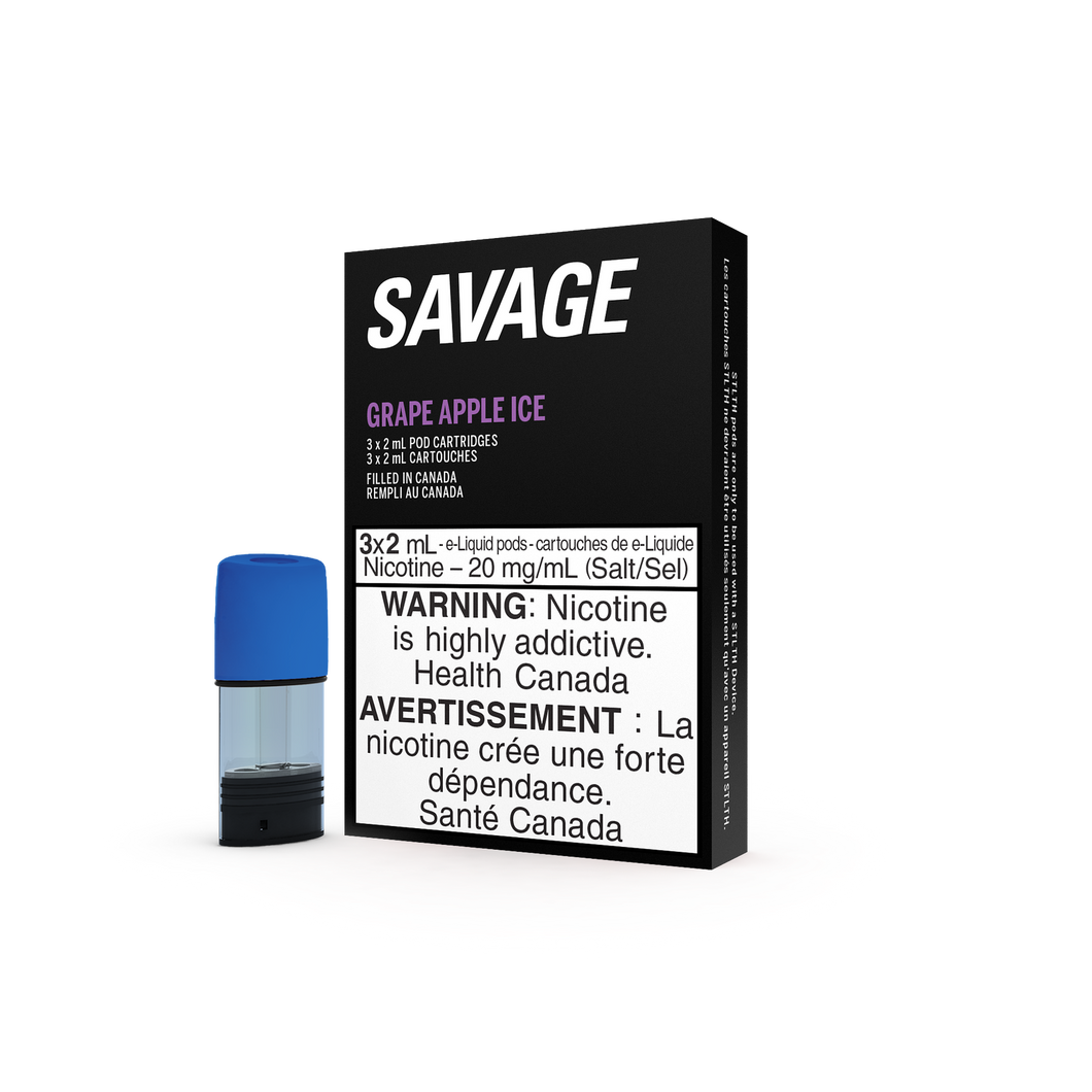 Stlth Pod Pack Savage Grape Apple Ice